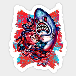 Sharktopus Attack ! Sticker